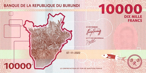 (925) ** PNew (PN59) Burundi - 10.000 Francs (2022)